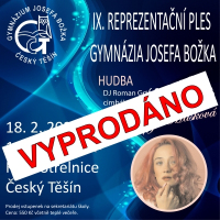 VSTUPENKY NA REPREZENTAČNÍ PLES JSOU VYPRODÁNY!