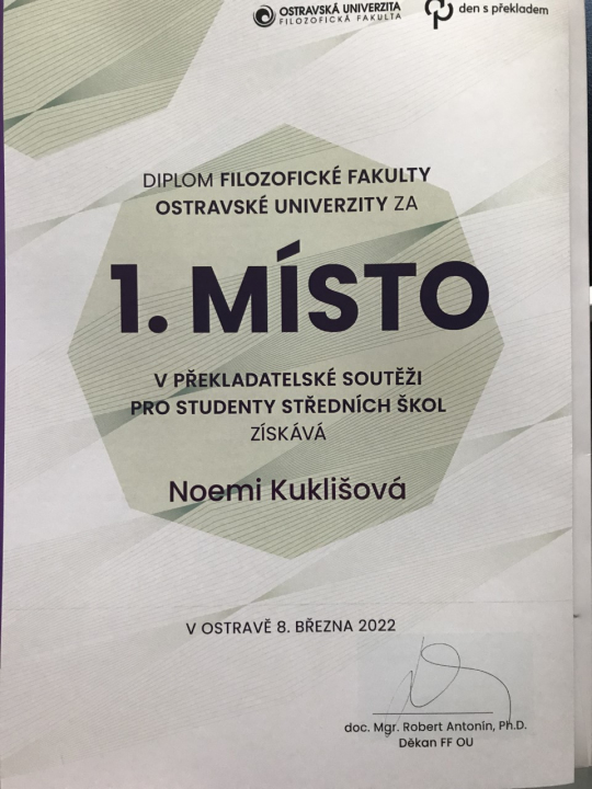 Den s překladem na Ostravské univerzitě
