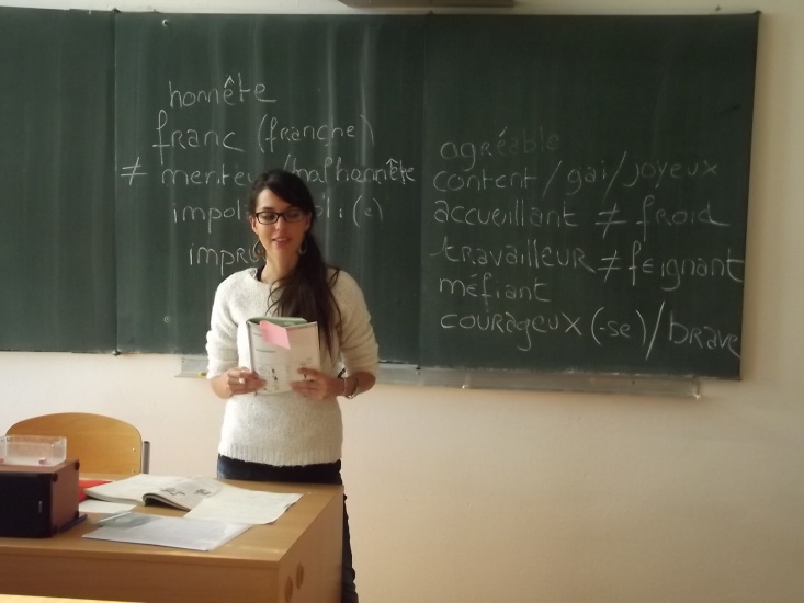 Francouzská studentka učitelství ve výuce FrJ