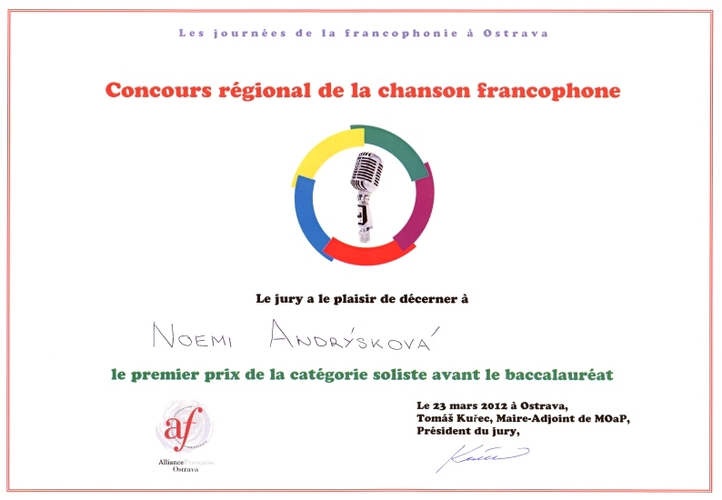 Vítězná frankofonní píseň